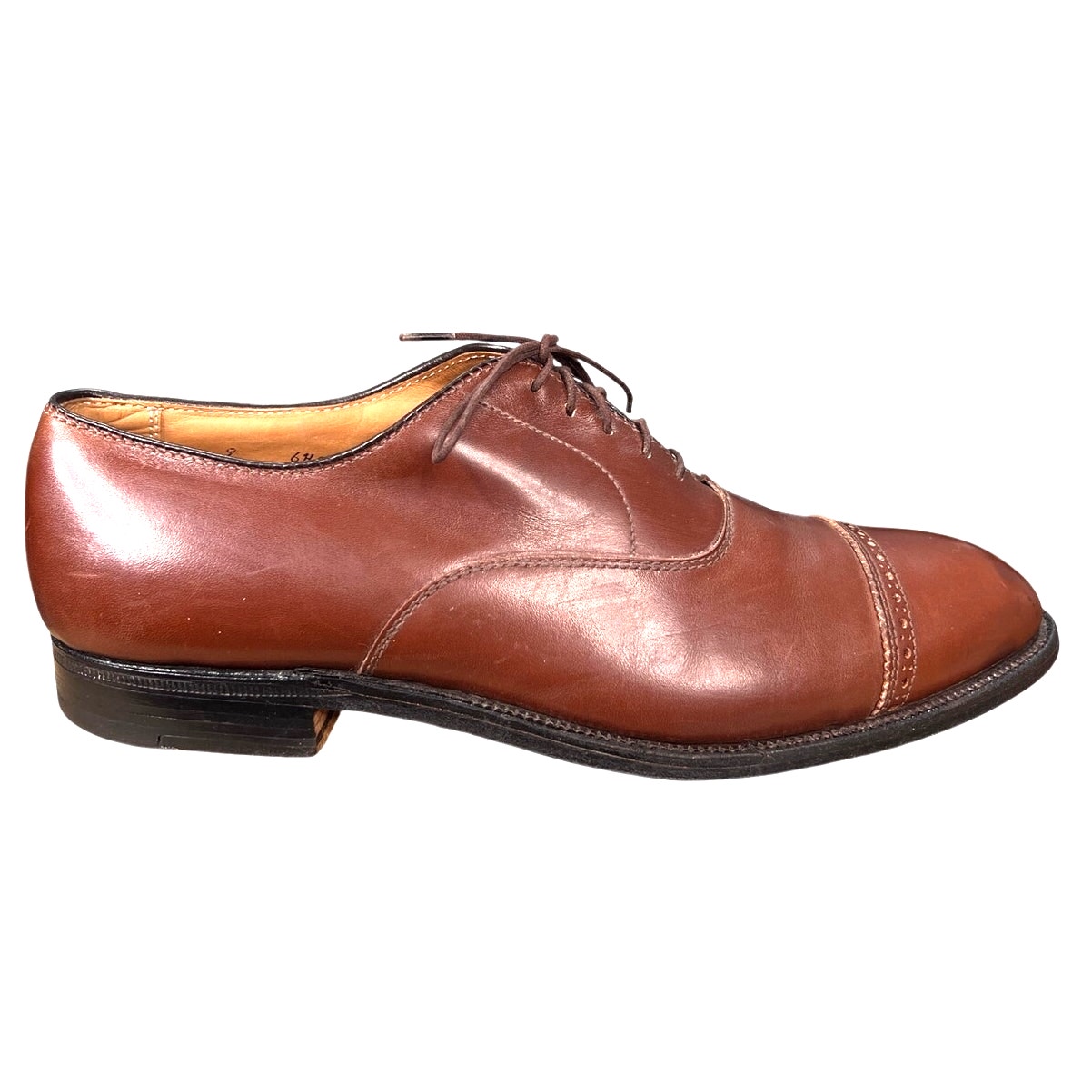 Alden Men's 900 Brown Leather Lace Up Cap Toe Oxfords Size Us 9 D
